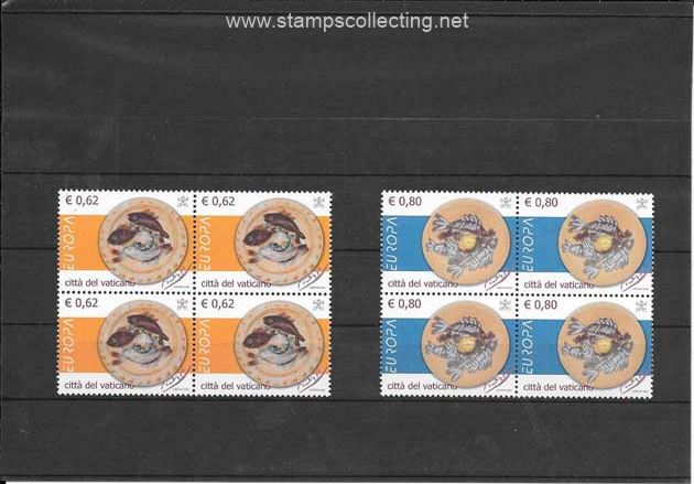 stamps vatican tema europa
