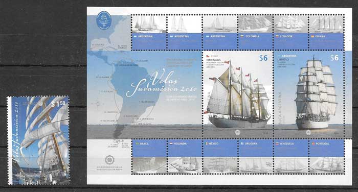 Argentina regattas stamps 2010