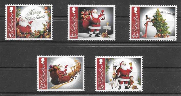 Gibraltar Stamps Christmas 2012