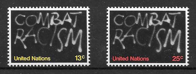 Philately fight against racial discrimination 1977