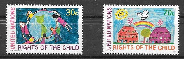 Philately United Nations Children's Rights 1991
