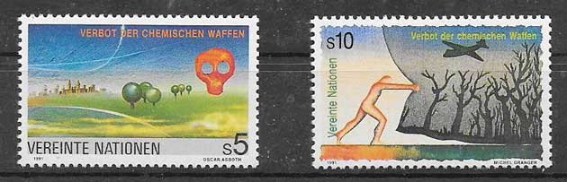 Stamps 1991 United Nations chemical weapons ban