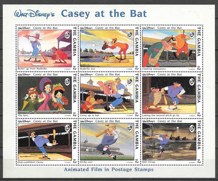 Disney stamps Gambia 1993