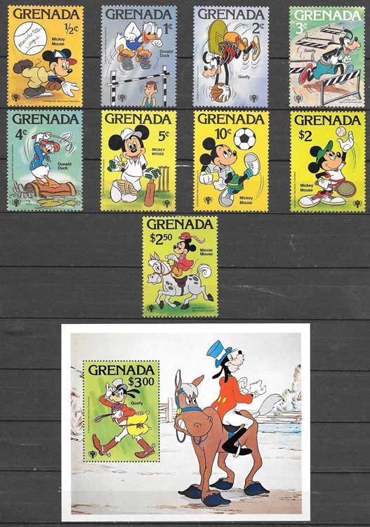 Disney Grenada stamps collection 1979 International Year of Children