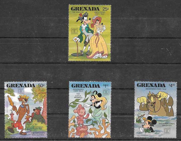 Stamps Grenada Hafnia Disney Expo 1987