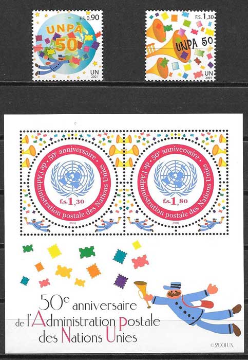 Philately 2001 United Nations Postal Administration